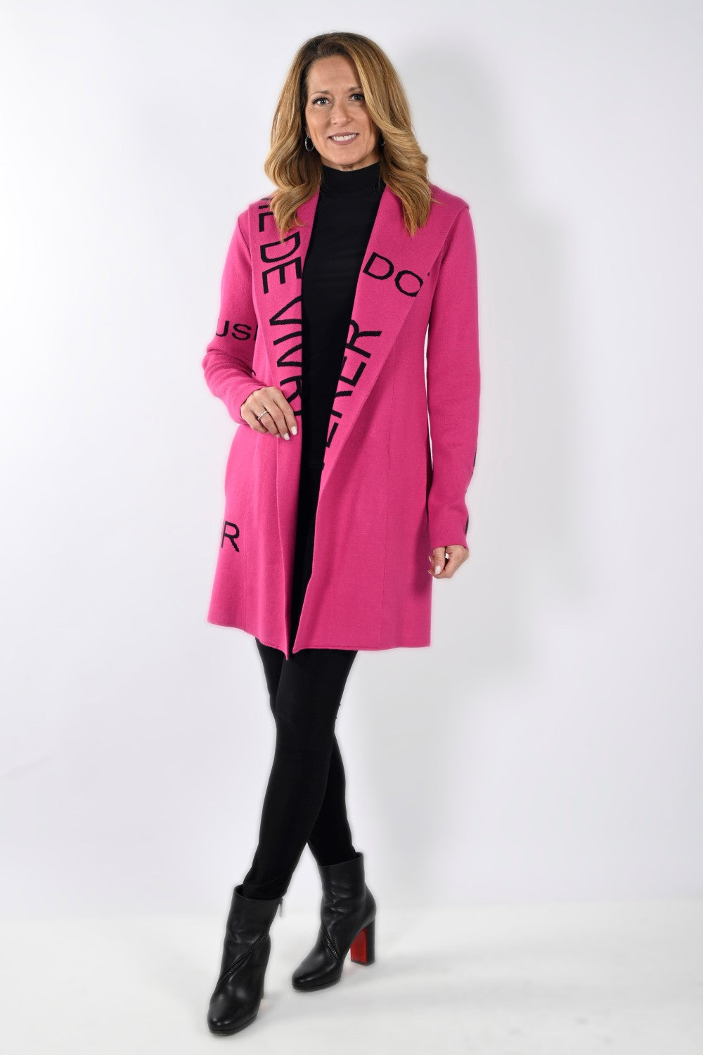 Frank Lyman Cover-Up 214144U-FB Fuchsia/Schwarz