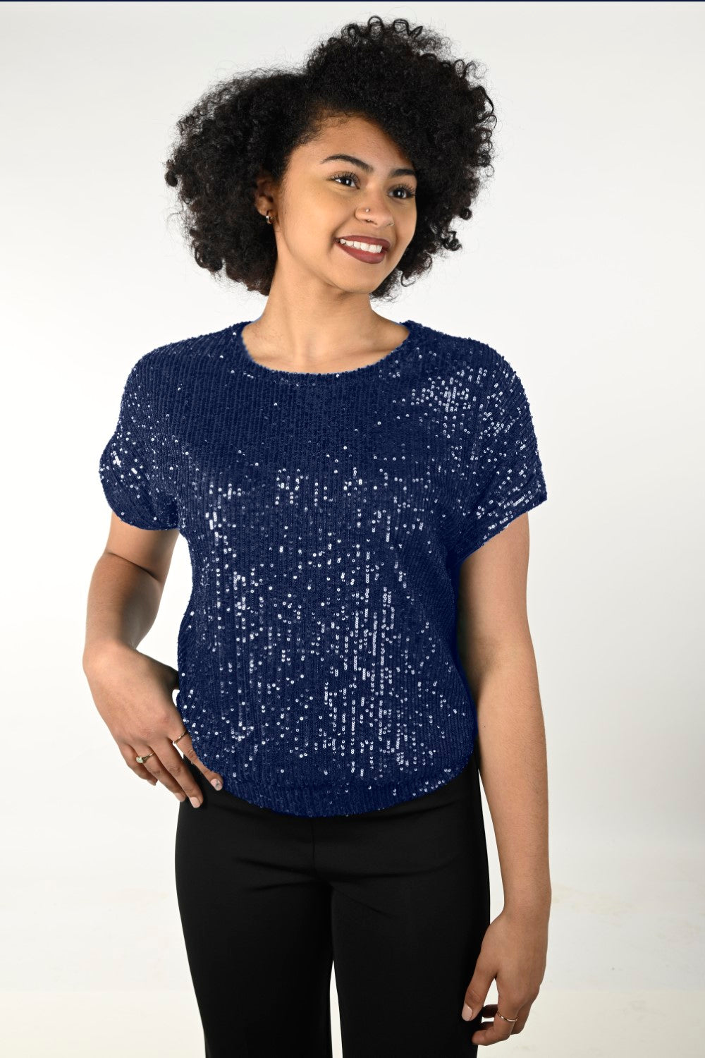 Frank Lyman Top 226482-NVY Navy