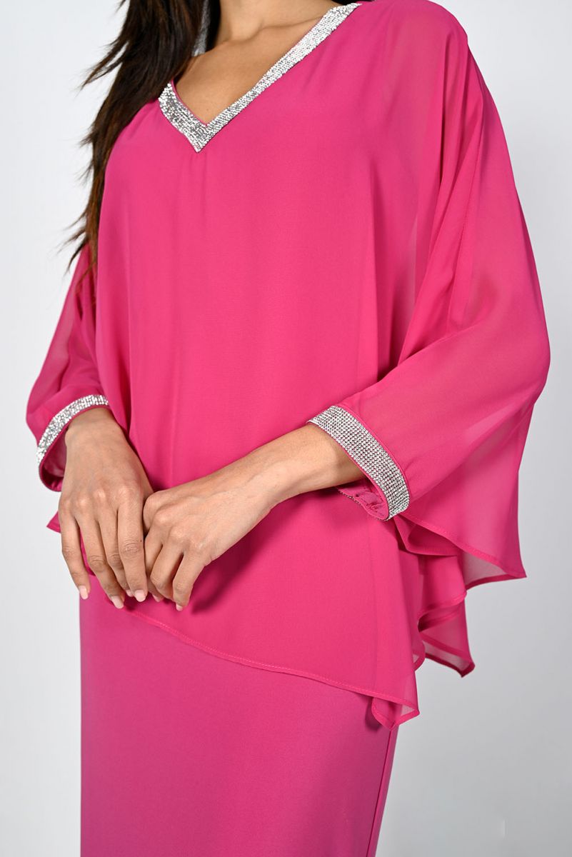 Lyman Dress 227009-MAG Magenta