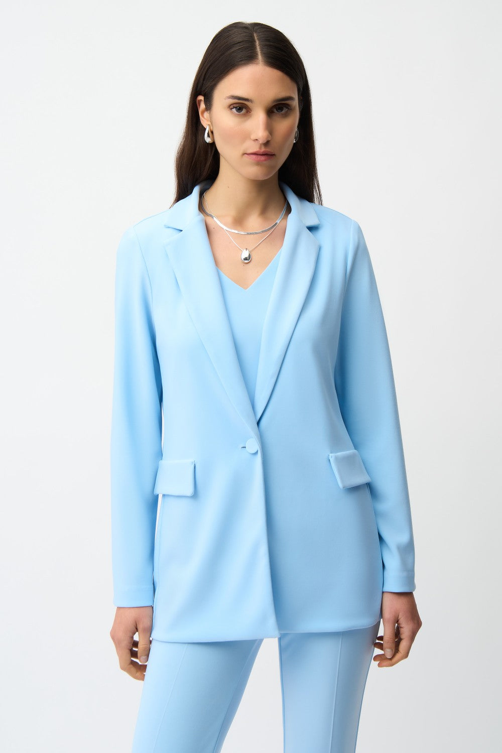 Joseph Ribkoff Jacket 231064S26-SB Sky Blue – Belle Mia Boutique