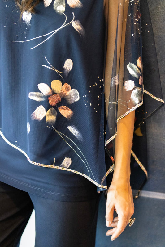 Lyman Top 239315 Mitternachtsblau/Koralle