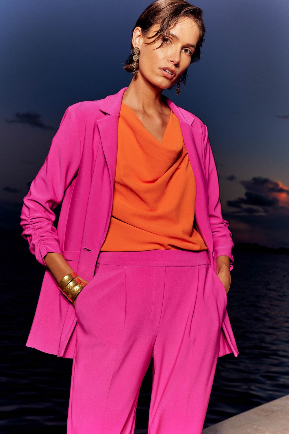 Hot Pink Pantsuit for Women, Business Women Suit With Vest, Pink Formal  3-piece Suit Womens, Womens Office Wear Blazer Trouser Suit -  Denmark
