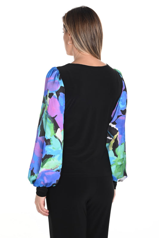 Frank Lyman Bluse 243239 Schwarz/Blau