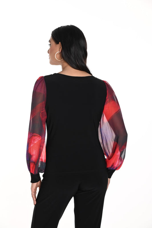 Frank Lyman Top 243244 Schwarz/Rot