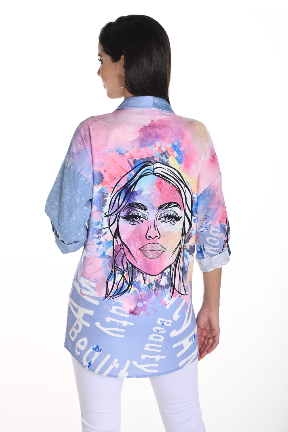 Frank Lyman Blusa 243528U-PB rosa/azul