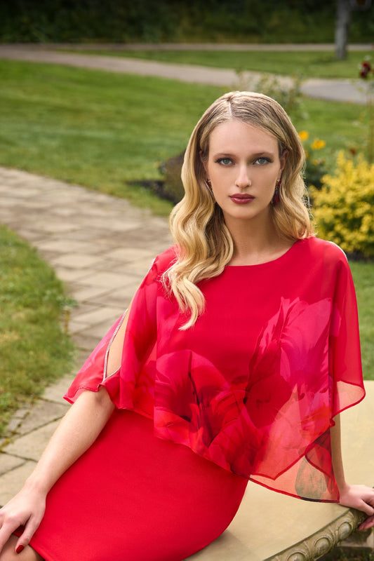 Lyman Kleid 248156 Rot/Fuchsia