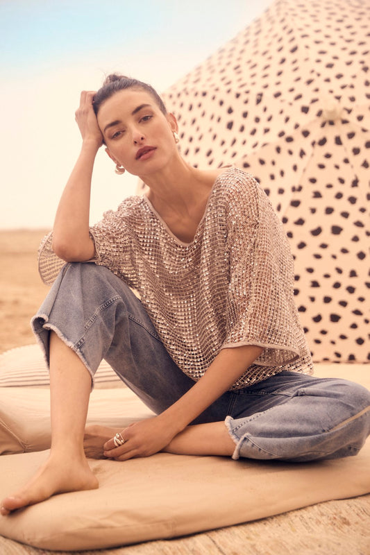 Frank Lyman Top 251181 Champagne