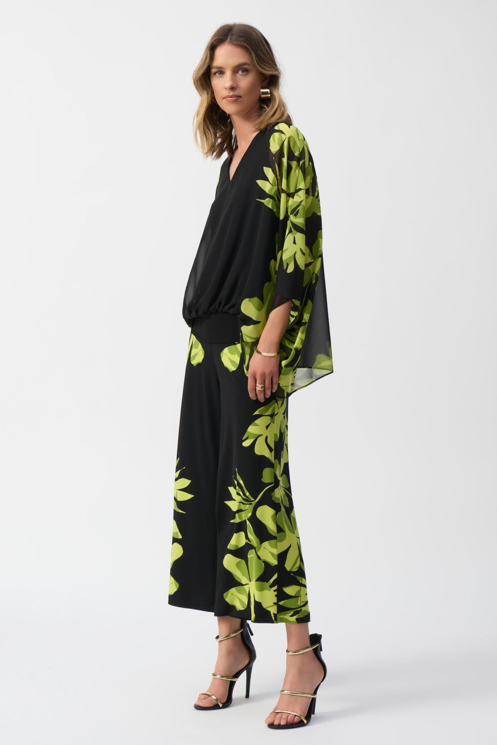 Joseph Ribkoff Pant 251189 Black/Multi