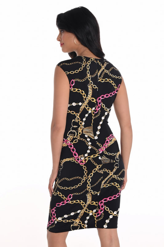 Frank Lyman Dress 251371 Black/Pink