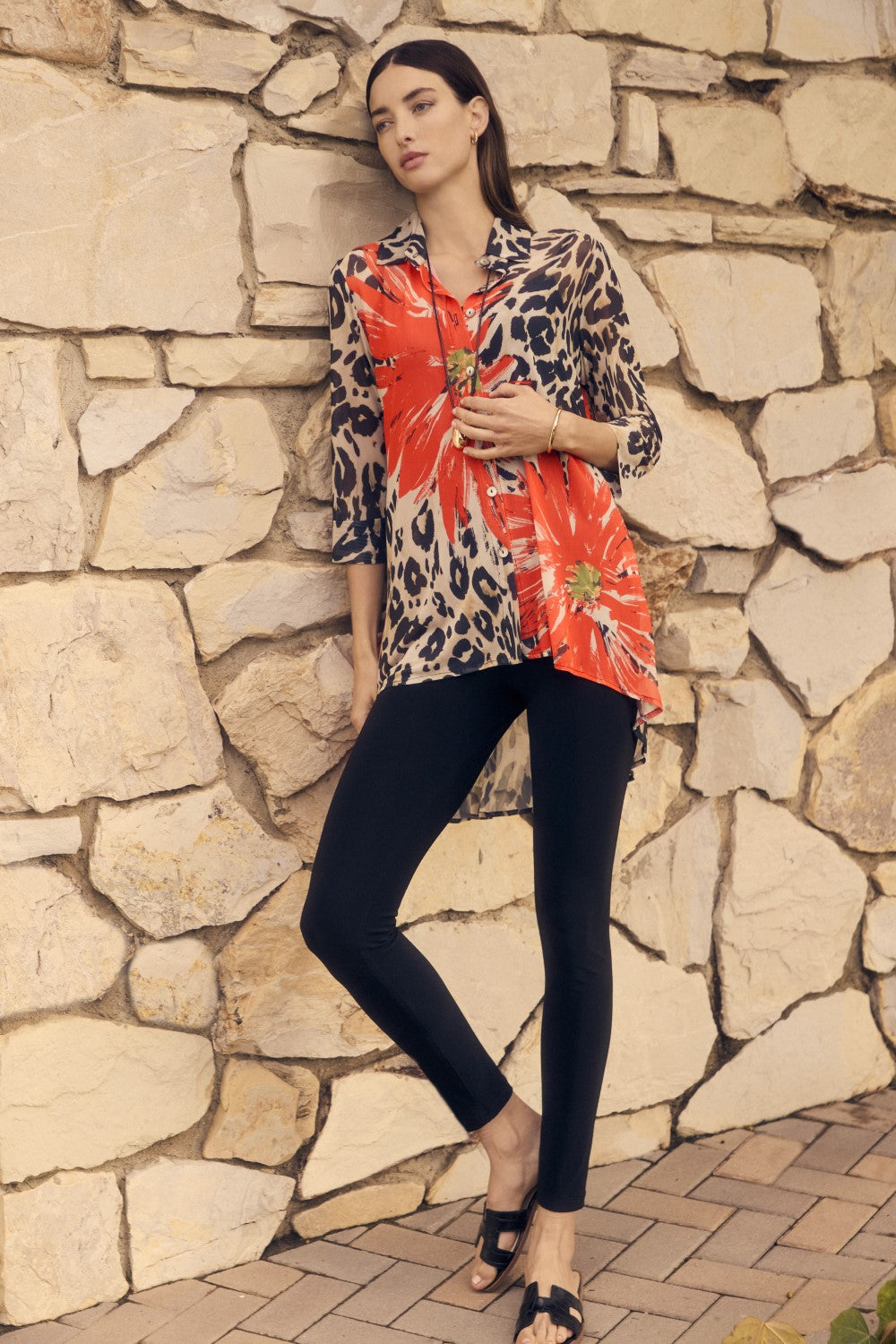 Frank Lyman Bluse 251401 Beige/Orange