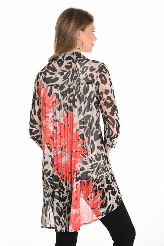 Frank Lyman Blouse 251401 Beige/Orange