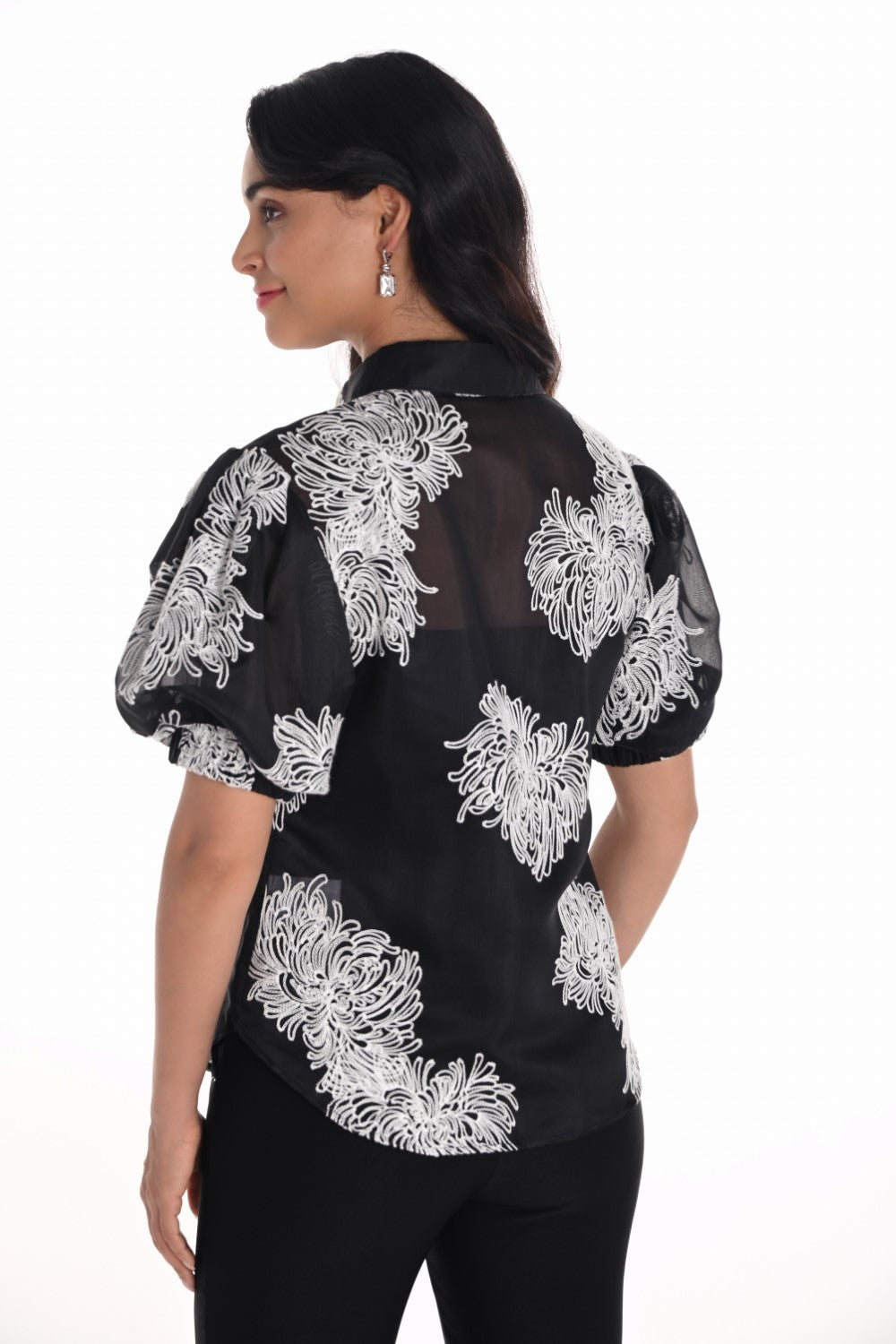 Frank Lyman Blouse 251530 Black/Off-White