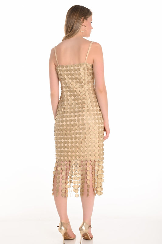 Frank Lyman Dress 251584 Gold