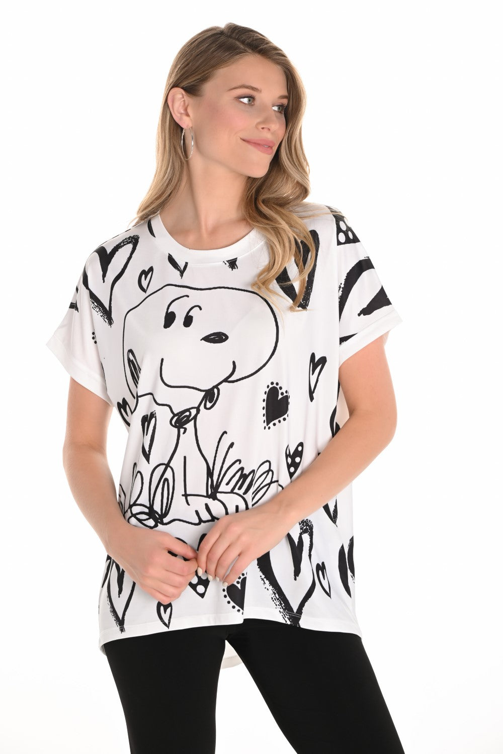 Frank Lyman Top 251591 aus Weiß/Schwarz