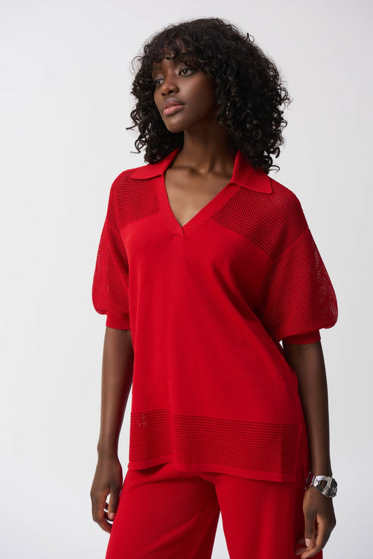 Joseph Ribkoff Pullover 251925-Rd Radiant Red