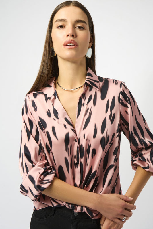 Joseph Ribkoff Top 253059 Pink/Black