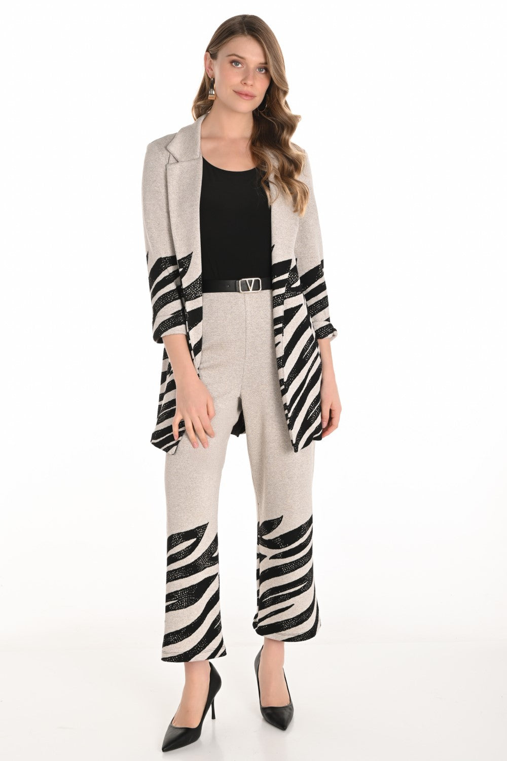 Frank Lyman Pant 253339 Beige/Black