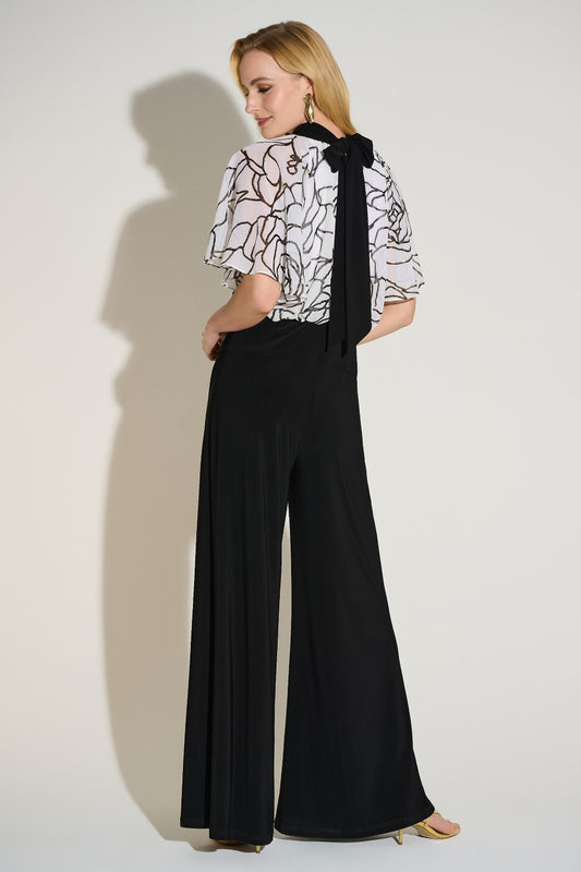 Joseph Ribkoff Jumpsuit 253733 Black/Vanilla