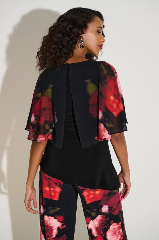 Joseph Ribkoff Top 253763 Black/Multi