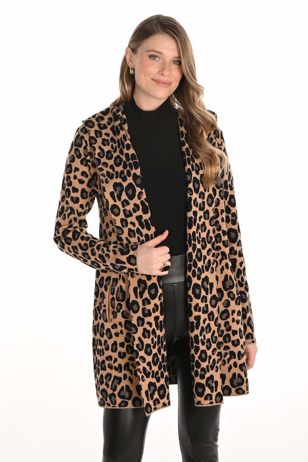 Frank Lyman Cardigan 253812 Camel/Black