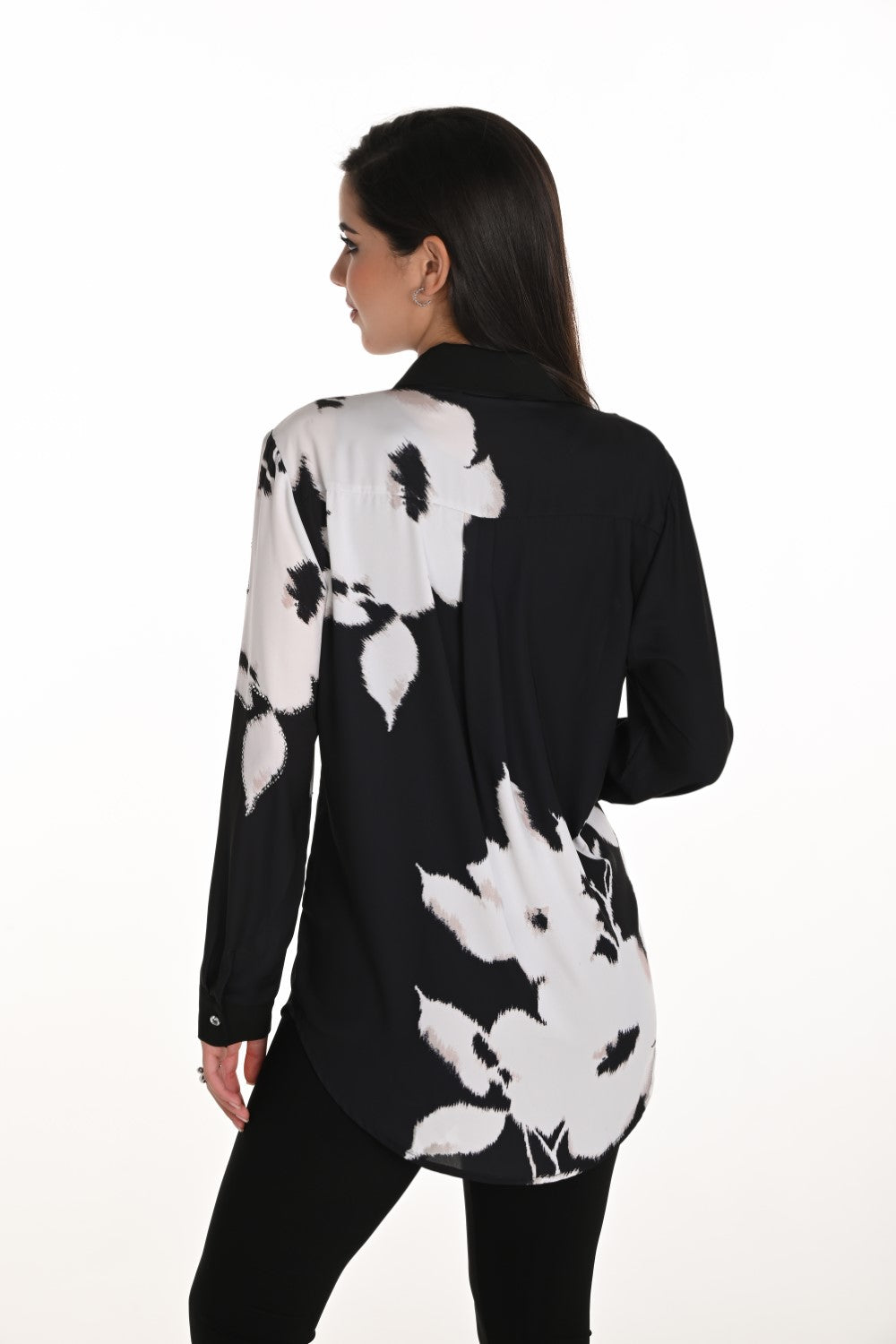 Chemisier Frank Lyman 253814 Noir/Blanc cassé