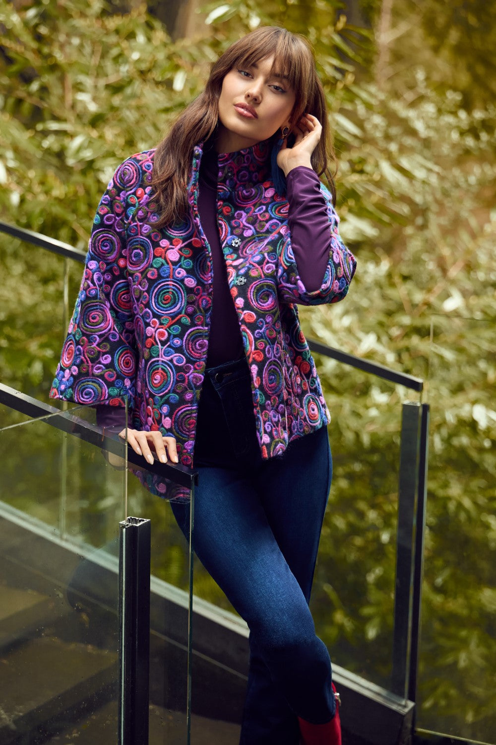 Frank Lyman Jacket 253830 Purple/Multi