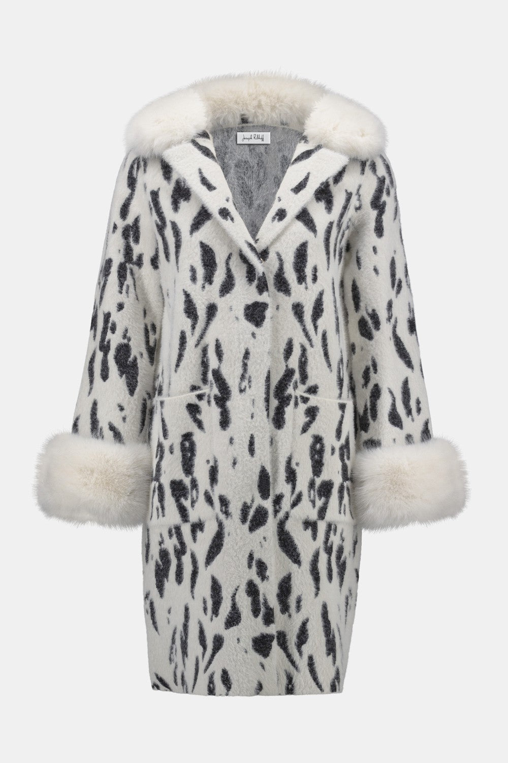 Joseph Ribkoff Coat 253904 Winter White/Black