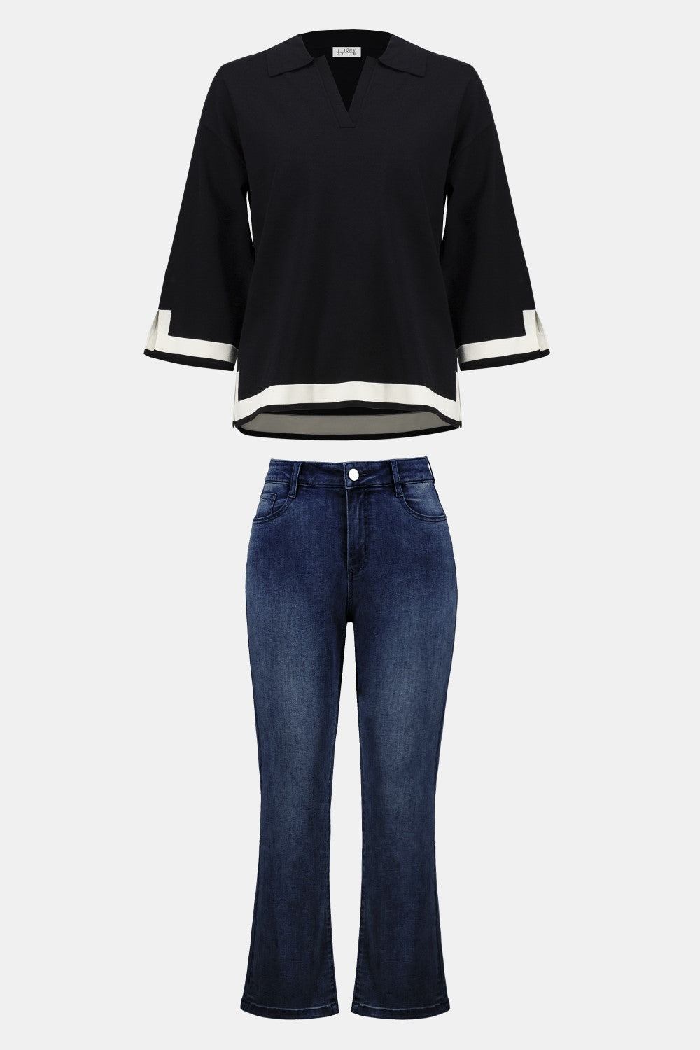 Joseph Ribkoff Sweater 253909 Black/Vanilla