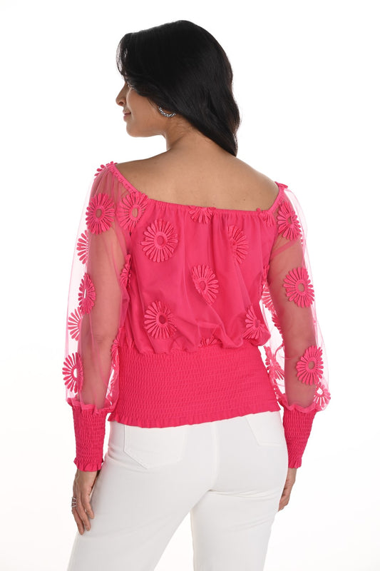 Frank Lyman Top 256764 Fuchsia