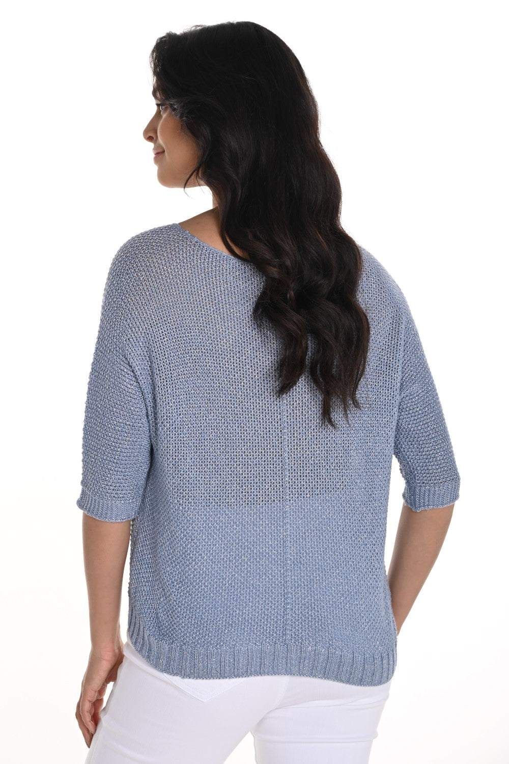 Frank Lyman Top 256838U Blau/Off-White