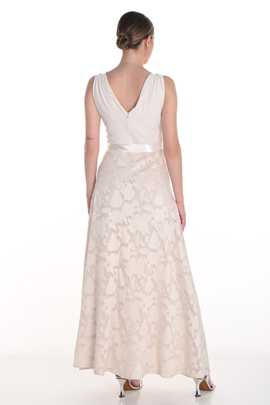 Frank Lyman Kleid 258316 Creme/Silber