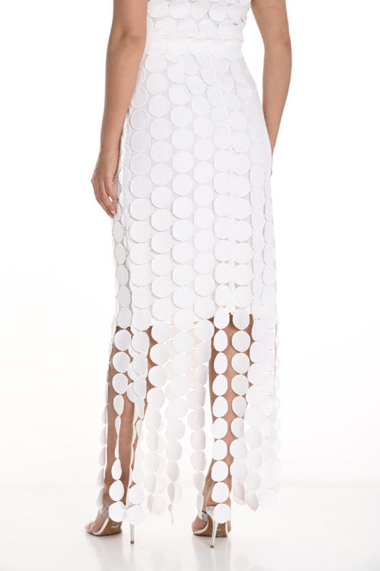 Frank Lyman Top con falda 258725U en blanco