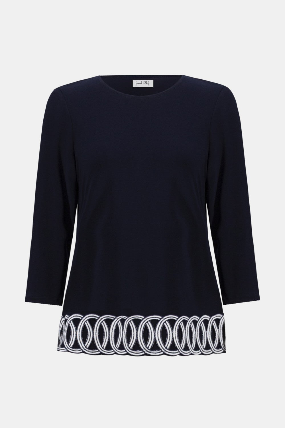 Joseph Ribkoff Top 261069 Midnight Blue/Vanilla