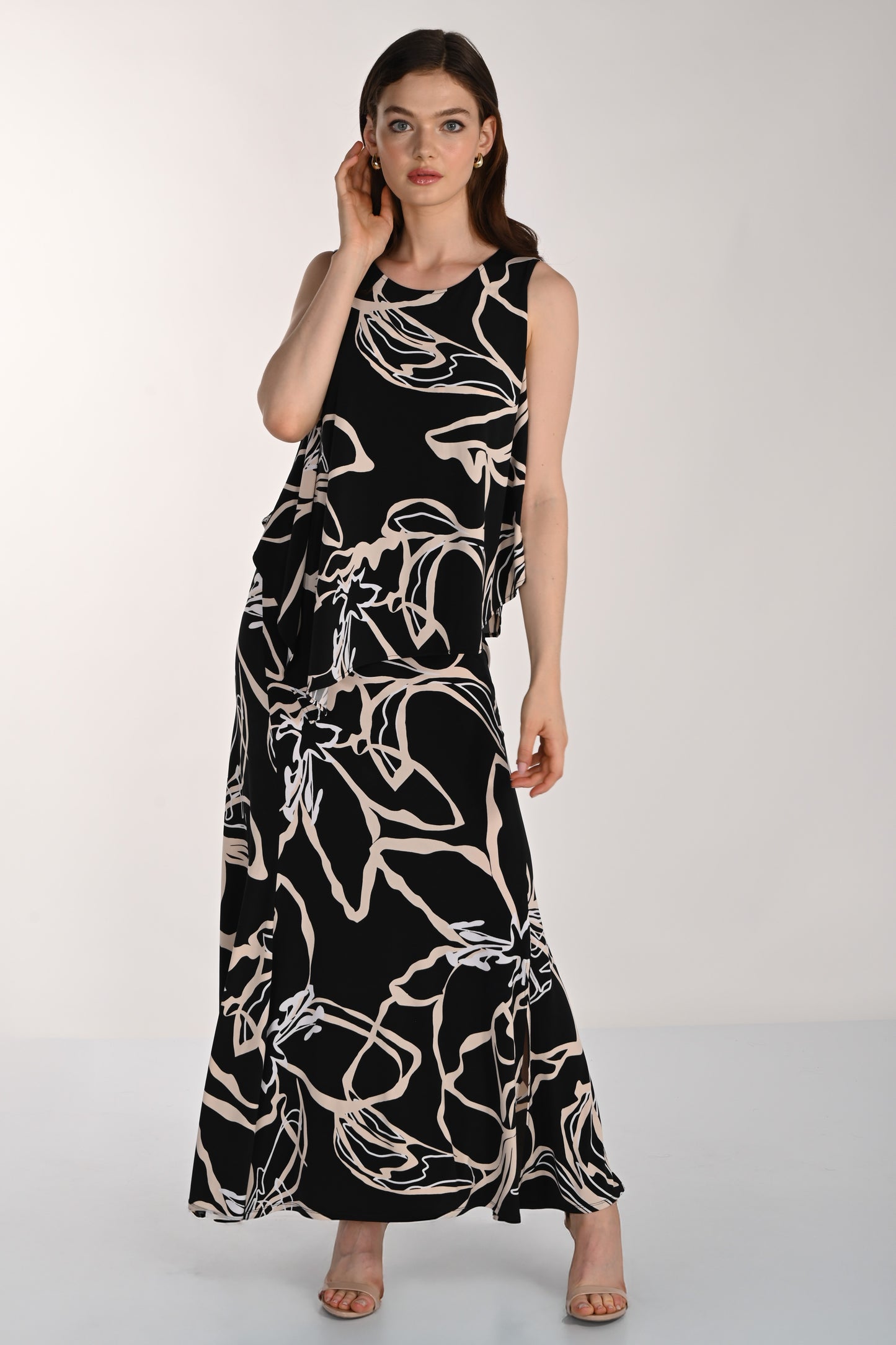 Frank Lyman Dress 261227 Black/Beige
