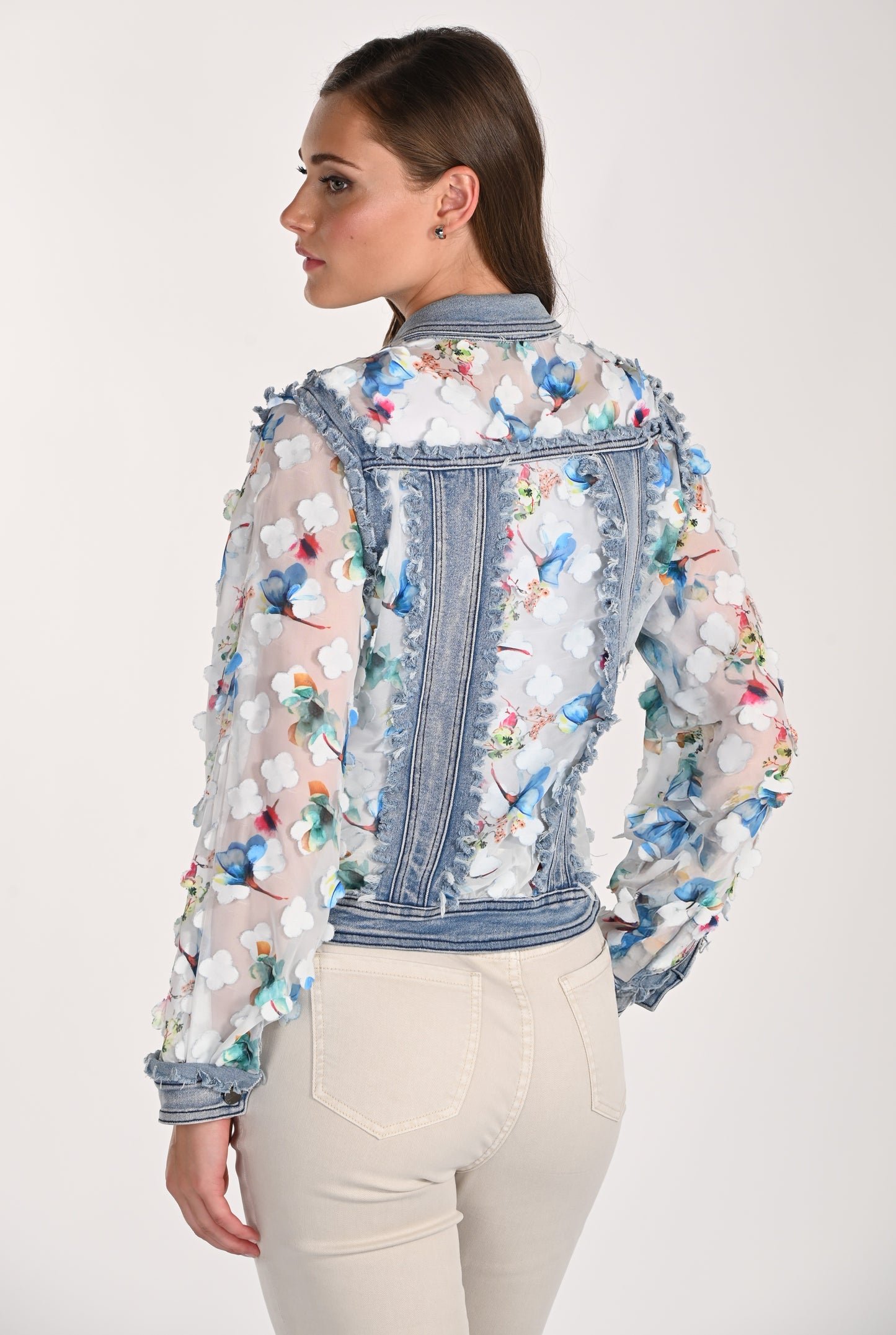 Frank Lyamn Jacket 261601 Blue/Off White