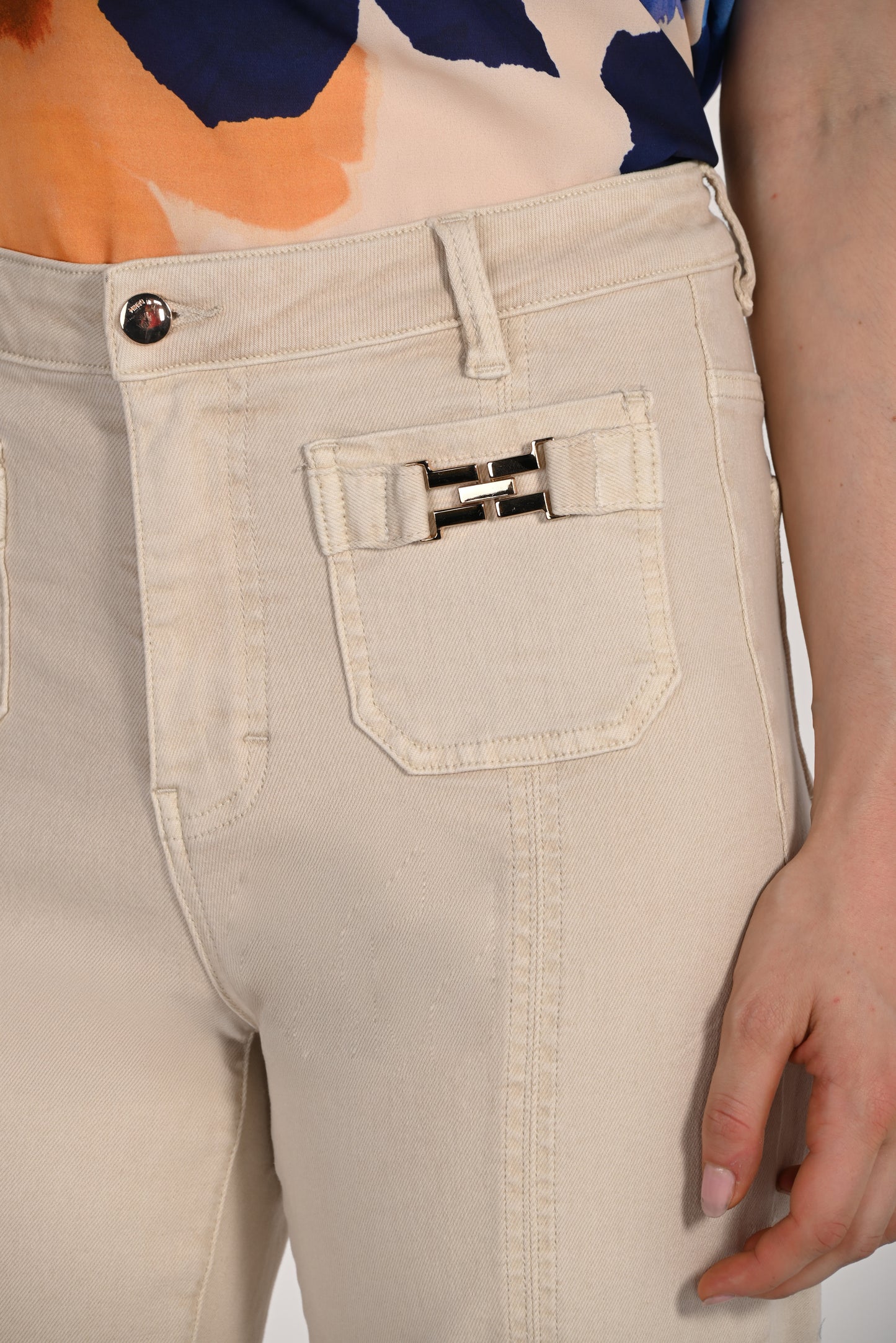 Frank Lyman Denim Pant 261651 Beige