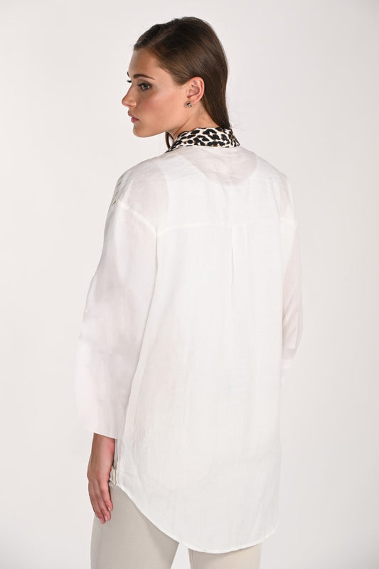 Chemisier Frank Lyman 261653 Blanc cassé/Noix de coco