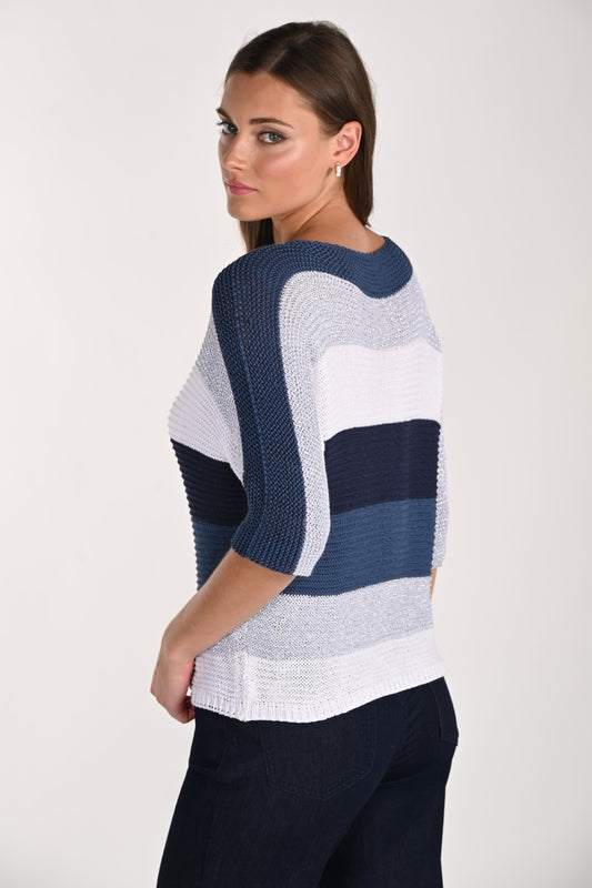 Haut Frank Lyman 261668 Bleu/Blanc