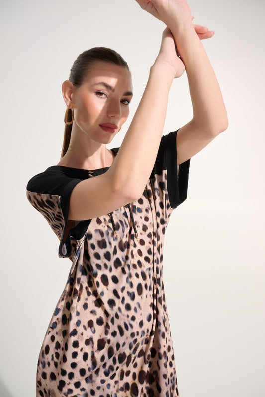 Joseph Ribkoff Dress 262610 Beige/Multi