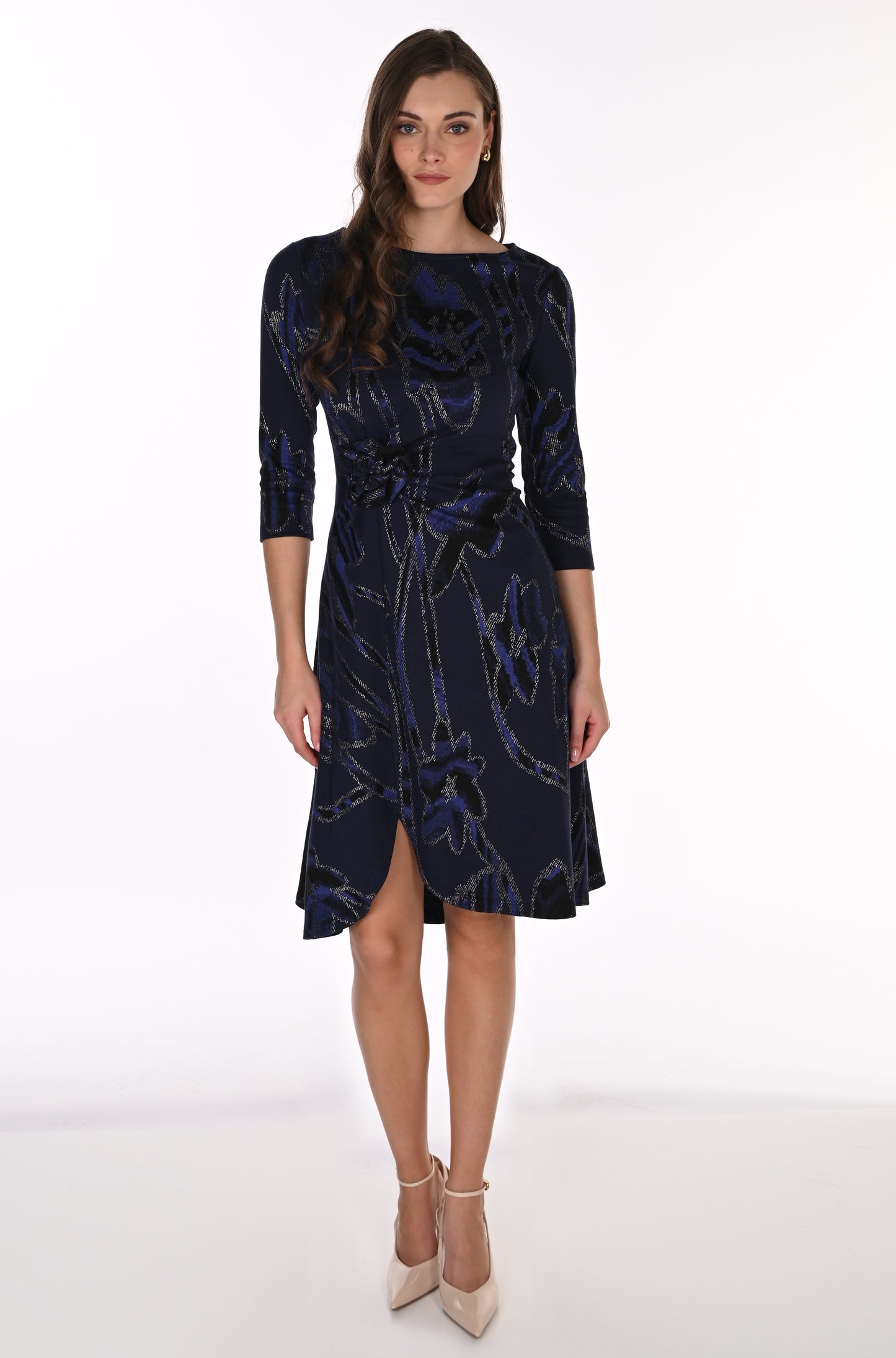 Frank Lyman Dress 263116 Violet/Gold