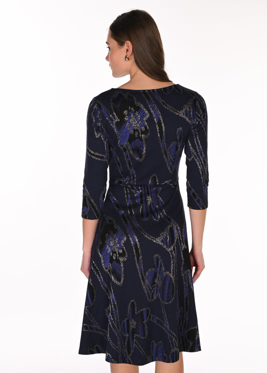 Frank Lyman Dress 263116 Violet/Gold