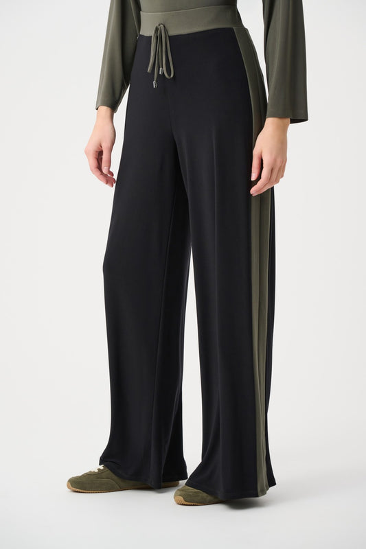 Joseph Ribkoff pant 263607 Black/Avocado