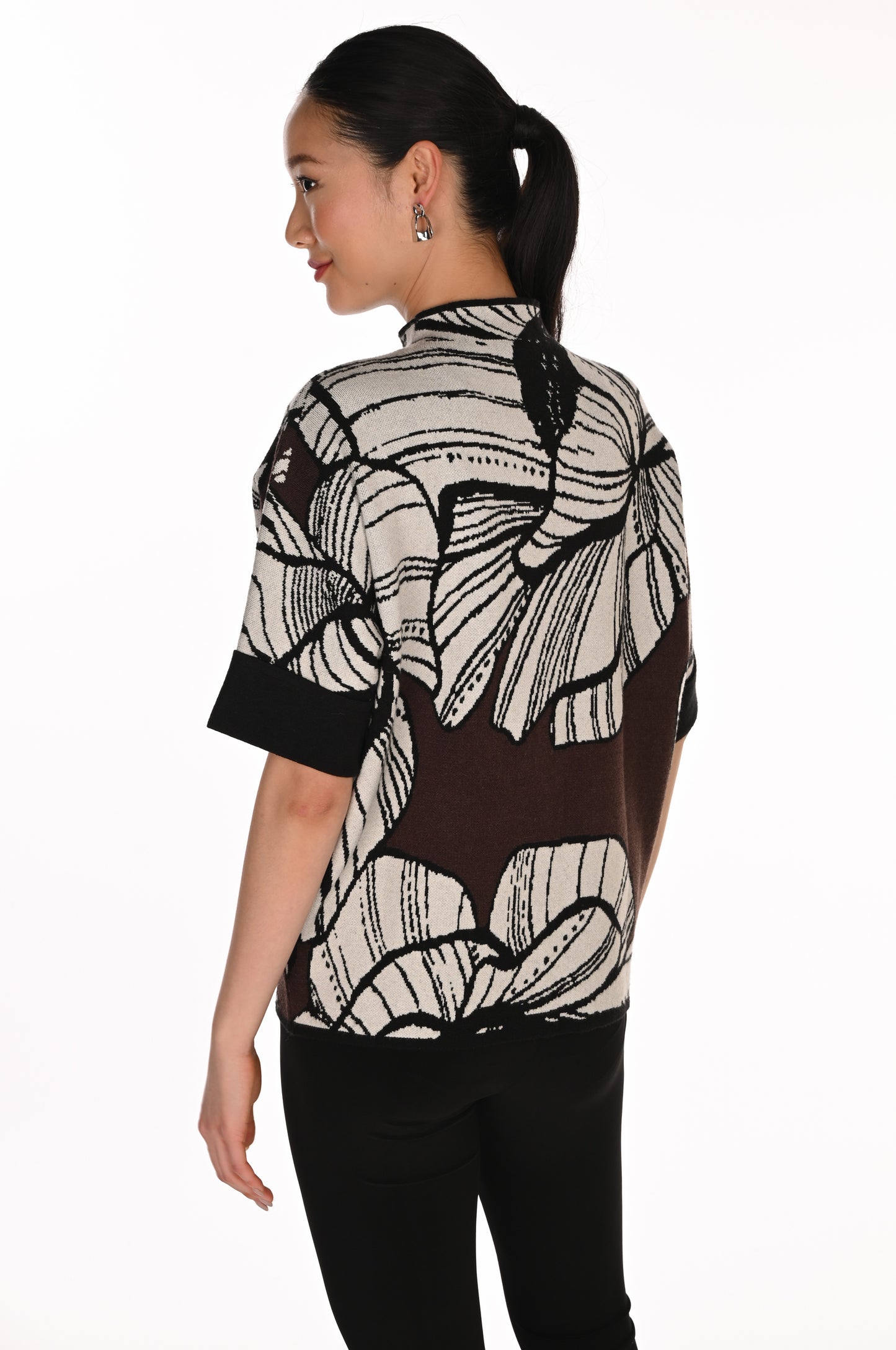 Frank Lyman Top 263773 Brown/Off-White
