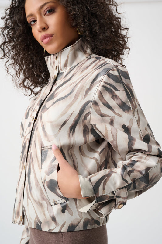 Joseph Ribkoff Jacket 263944 Beige/Multi