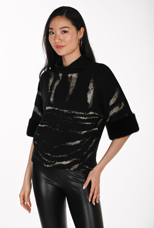 Frank Lyman Top 264112 Black/Gold