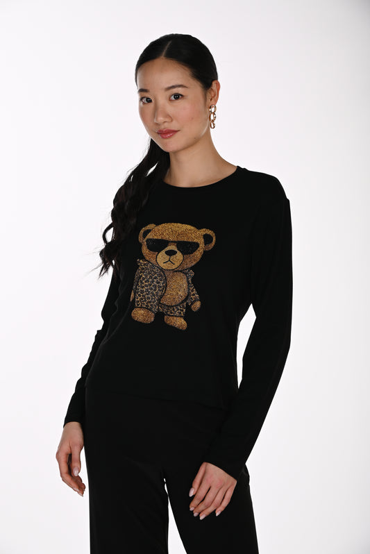 Frank Lyman Top 264816 Black/Brown