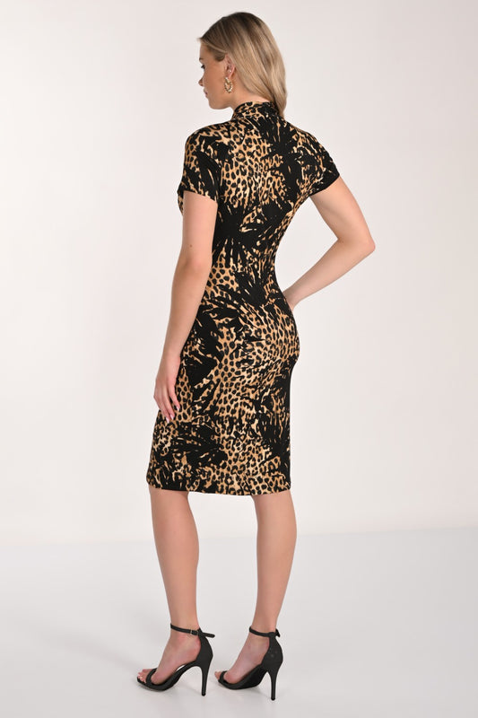 Frank Lyman Dress 266153 Black/Tan