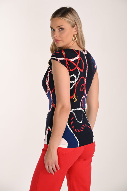 Frank Lyman Top 266422 Midnight/Red