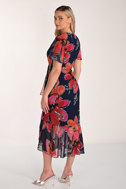 Frank Lyman Kleid 266440 Indigo/Magenta