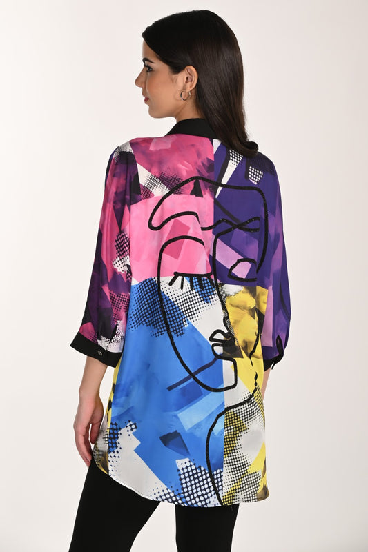 Frank Lyman Blouse 266541 Black/Multi